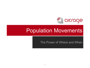Population Movements The Power of Where and When