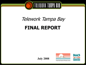 Telework Tampa Bay FINAL REPORT July 2008