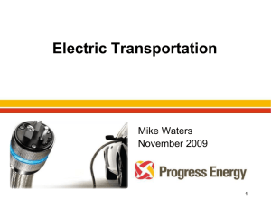 Electric Transportation Mike Waters November 2009 1