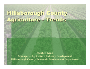 Hillsborough County Agriculture - Trends
