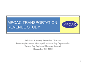 MPOAC TRANSPORTATION REVENUE STUDY