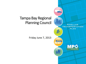 Tampa Bay Regional Planning Council Friday June 7, 2013