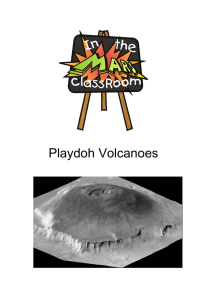 Playdoh Volcanoes