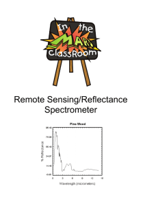 Remote Sensing/Reflectance Spectrometer