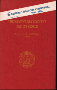 AND ITS PEOPLE THE YAQIJINA BAY COUNTRY Fagan rUed by D. D.