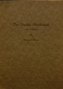 The CPacific cNorthwet eA Syllabus eany