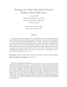 Marriage and Online Mate-Search Services: Evidence From South Korea