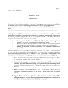 Page 1 Course 14.23 – Spring 2003 (Due in Class #7)