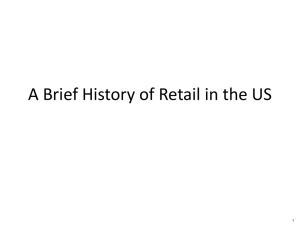 A Brief History of Retail in the US 1