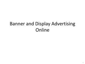 Banner and Display Advertising Online 1