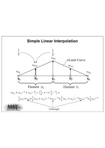 Simple Linear Interpolation Limit Curve Element m