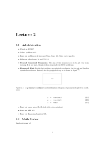 Lecture 2 2.1 Administration