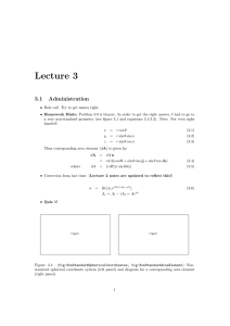 Lecture 3 3.1 Administration