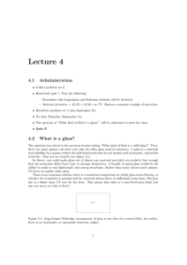 Lecture 4 4.1 Administration 4.2