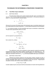 CHAPTER 8  TECHNIQUES FOR DETERMINING ATMOSPHERIC PARAMETERS 8.1