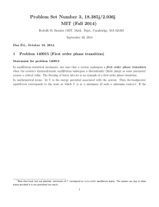 Problem Set Number 3, 18.385j/2.036j MIT (Fall 2014)