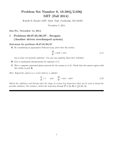 Problem Set Number 8, 18.385j/2.036j MIT (Fall 2014)