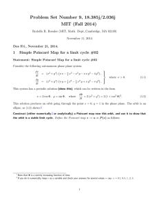 Problem Set Number 9, 18.385j/2.036j MIT (Fall 2014)