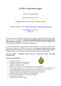 GLORIA Temperature Loggers