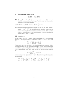 2 Homework Solutions 18.335 - Fall 2004 2.1
