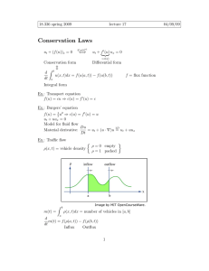 Conservation  Laws