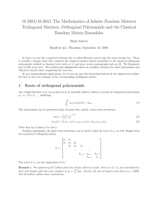 18.338J/16.394J: The Mathematics of Infinite Random Matrices