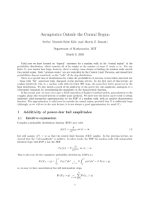 Asymptotics  Outside  the  Central  Region