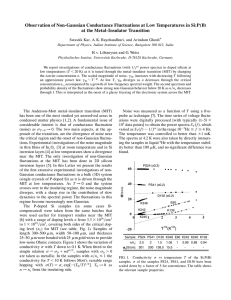 Observation of Non-Gaussian Conductance Fluctuations at Low Temperatures in Si:P(B)