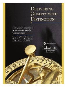 Delivering Quality with Distinction 2012 Quality Excellence