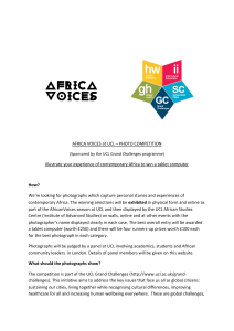 AFRICA VOICES at UCL – PHOTO COMPETITION