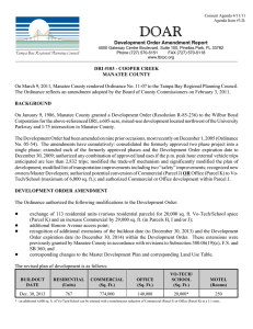 DOAR Development Order Amendment Report