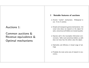 Auctions  1: