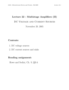 Lecture Contents Reading Voltage  and  Current  Sources