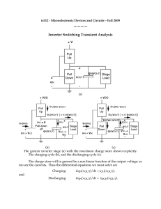 Inverter Switching Transient Analysis ********** (a)