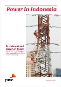 Power in Indonesia Investment and Taxation Guide April, 2013 - 2