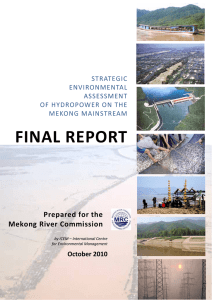 FINAL REPORT Prepared for the  Mekong River Commission STRATEGIC 
