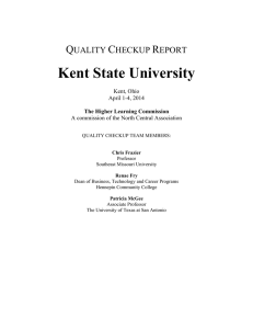 Kent State University Q C R