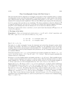 18.701 2010 Plane  Crystallographic  Groups  with  Point ... .