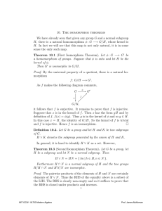 10.  The  isomorphism  theorems