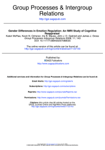 Group Processes &amp; Intergroup Relations