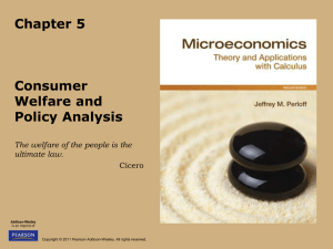 Chapter 5  Consumer Welfare and