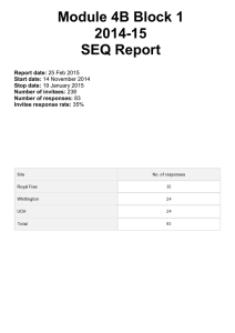Module 4B Block 1 2014-15 SEQ Report