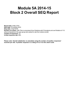 Module 5A 2014-15 Block 2 Overall SEQ Report