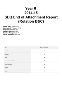 Year 6 2014-15 SEQ End of Attachment Report (Rotation B&amp;C)