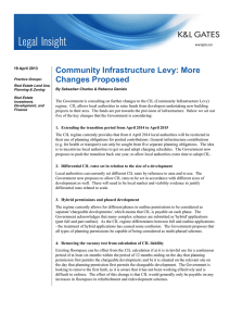 Community Infrastructure Levy: More Changes Proposed