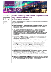 Latest Community Infrastructure Levy Amendment Regulations come into force