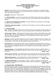 ASCR Committee Meeting Wednesday 24 September 2008, 4.00 p.m. Housman Room Bar