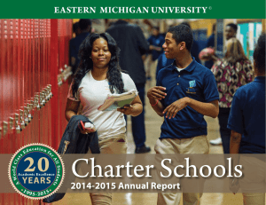 Charter Schools 20 EASTERN  MICHIGAN UNIVERSITY 2014-2015 Annual Report