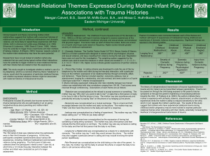 Maternal Relational Themes Expressed During Mother-Infant Play and