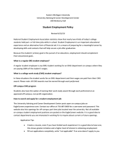 Student Employment Policy